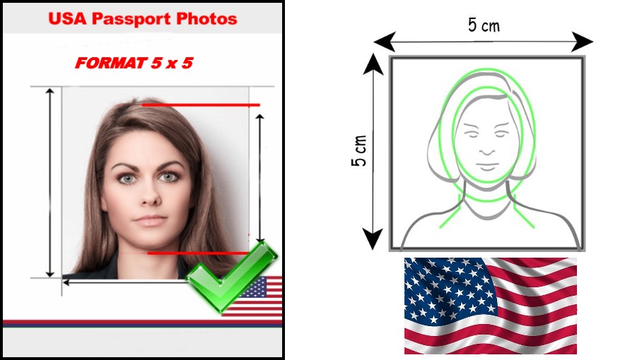 Visa US photo 5×5 format visa 5 x 5 Hauts de seine Studio Photographe